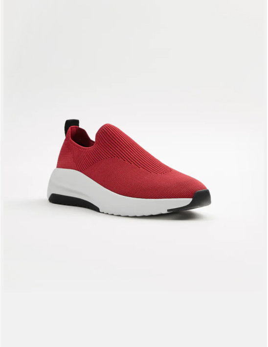 Walktrendy Unisex Red Sneakers-8 UK