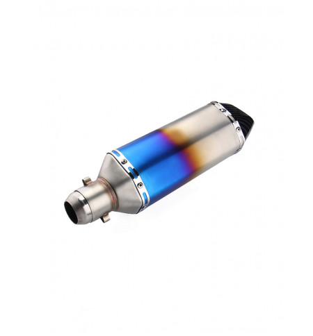 Rainbow Blue Head Round (Rocket) Exhaust Silencer