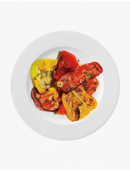 Spiced Peppers and Eggplant