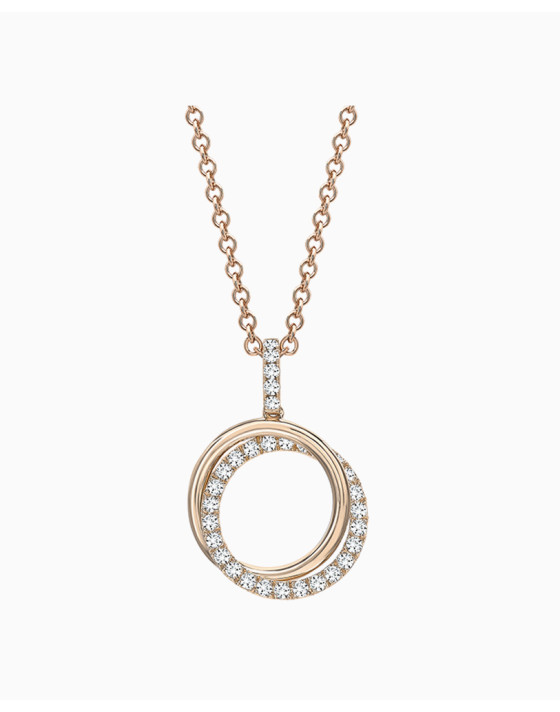 Silver hammered disc necklace