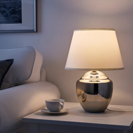 Rickarum Table Lamp, Silver Color