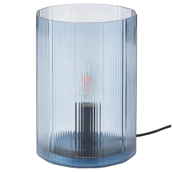 Mikroklin Table lamp, glass blue