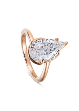 The Rose Gold rosecut diamond ring