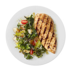 Grilled Chicken With Roasted Kale