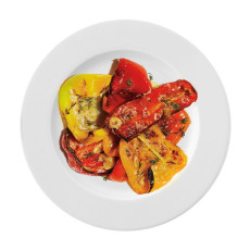 Spiced Peppers and Eggplant