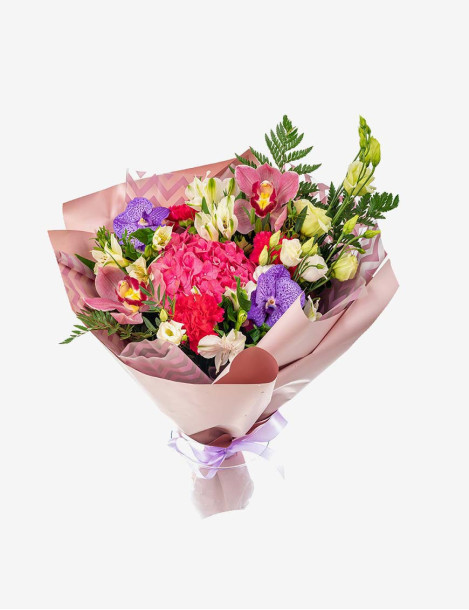 Mixed Roses & Gerberas Flower Bouquet