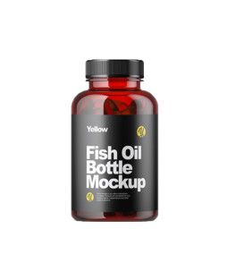 Bestest Fish Oil Bottle Mockup on Behance