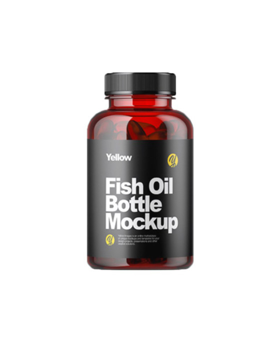 Bestest Fish Oil Bottle Mockup on Behance