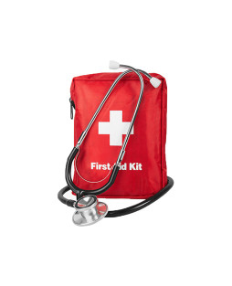 First Aid Kit With Stethoscope High-Res Stock
