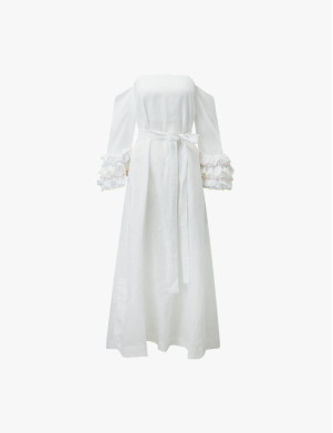 Latest Long Sleeve White Dress