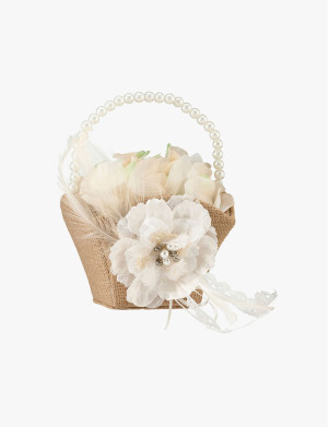 Beautiful handmade flower basket wedding