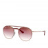 Gold Brown Pink Gradient Full Rim Round Vincent Sunglasses