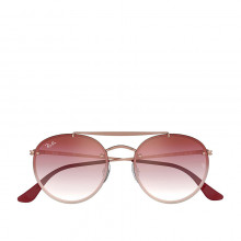 Gold Brown Pink Gradient Full Rim Round Vincent Sunglasses