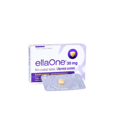 30 Mg ellaOne (Ulipristal acetate) Tablets, Prescription, Emergency Contraceptive