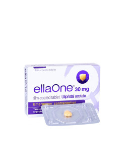 30 Mg ellaOne (Ulipristal acetate) Tablets, Prescription, Emergency Contraceptive