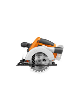 WORX WX529.9 Battery-Powered Circular Saw 20 V with Adjustable Cutting Angle