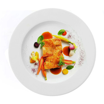 Fish michelin star dishes garnishes