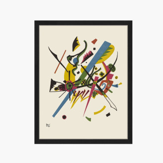 Multicoloured abstract wall art painting