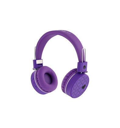 Pink wireless bluetooth headphones