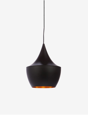 Modern black hanging lamps stock