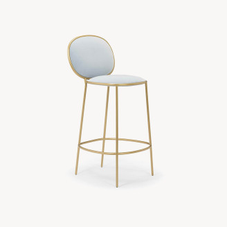 Modern Shell Circle Dining Chair without Armrest 