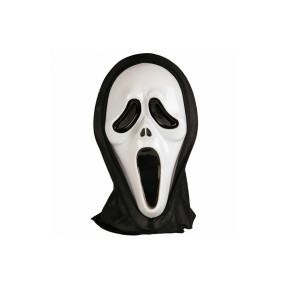 BookMyCostume Scream Skeleton Ghost Plastic Mask Adult