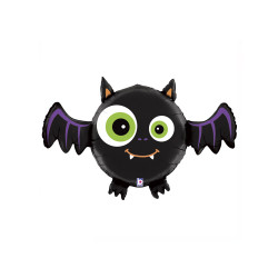 Halloween Party Black Bat Foil SuperShape Balloon