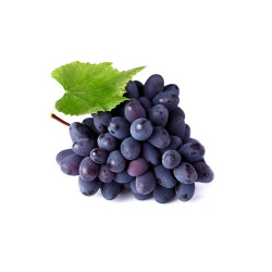 purple grapes bunch isolated on white