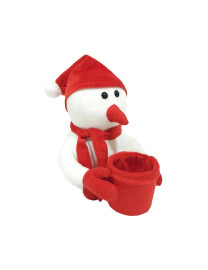Ultra Snowman Penstand Soft Toy White 8 Inches