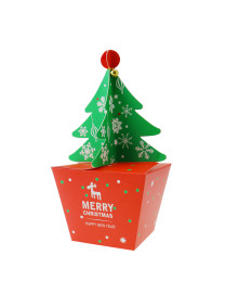 YeahiBaby 10PCS Christmas Eve Gift Box Christmas Tree Shape